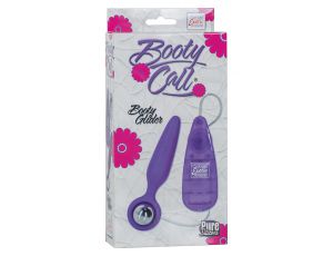 Wibrujący korek analny Booty Call Booty Glider fioletowy 9.5 cm