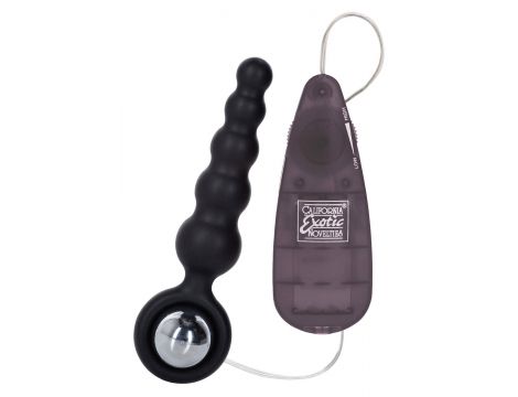Silikonowy plug analny wibrujący Booty Call Booty Shaker czarny 10 cm - 2