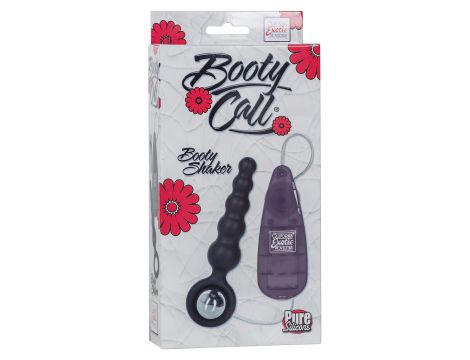 Silikonowy plug analny wibrujący Booty Call Booty Shaker czarny 10 cm - 3