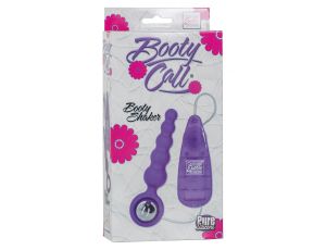 Korek analny wibrujący silikonowy Booty Call Booty Shaker fioletowy 10 cm