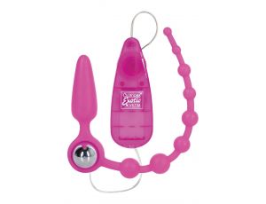 Plug analny wibrujący Booty Call Booty Double Dare silikonowy różowy