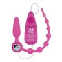 Plug analny wibrujący Booty Call Booty Double Dare silikonowy różowy - 5