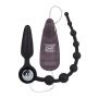Plug analny wibrujący Calexotics Booty Call Double Dare czarny 8,25 cm - 3