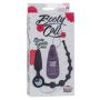 Plug analny wibrujący Calexotics Booty Call Double Dare czarny 8,25 cm - 5