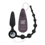 Plug analny wibrujący Calexotics Booty Call Double Dare czarny 8,25 cm - 2