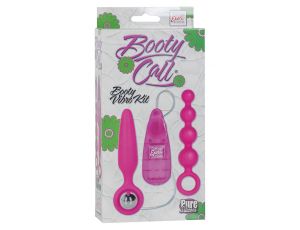 Korek analny wibrujący Booty Call silikonowy różowy 9.5 cm