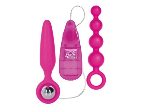 Korek analny wibrujący Booty Call silikonowy różowy 9.5 cm - 2
