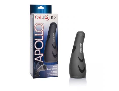 Masturbator z wibracją Calexotics Hydro Power szary 12 cm - 9