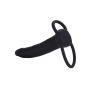 Strap on silikonowy dual penetrator Calexotics czarny 14 cm - 6