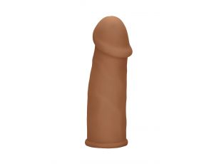 Przedłużka na penisa Futurotic Calexotics brązowa 14 cm