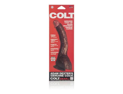 Realistyczne dildo Calexotics COLT Adam Dexter brązowe 21.5 cm - 8