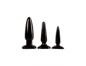 Zestaw korków analnych Colt Trainer Kit Calexotics czarny PVC