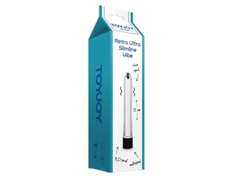 Wibrator Retro Ultra Slimline ToyJoy srebrny - 3