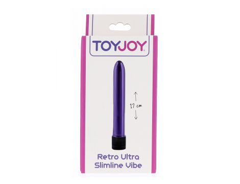 Wibrator ultra smukły ToyJoy Retro fioletowy wodoodporny - 4