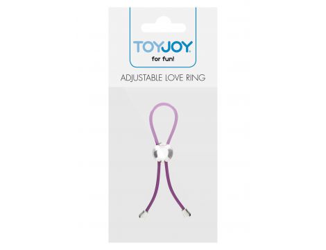 Regulowany pierścień erekcyjny ToyJoy fioletowy - 3
