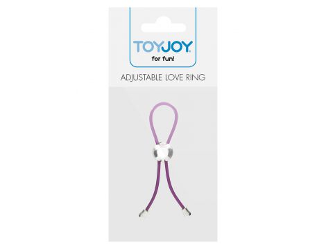 Regulowany pierścień erekcyjny ToyJoy fioletowy - 2