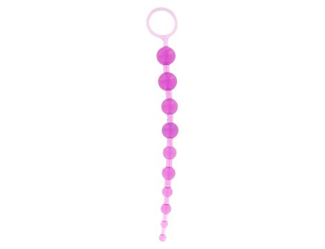 Koralikowy korek analny ToyJoy fioletowy - 4
