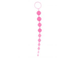Koraliki analne ToyJoy Thai Toy Beads różowe 2,5 cm