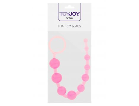 Koraliki analne ToyJoy Thai Toy Beads różowe 2,5 cm - 3