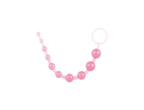 Koraliki analne ToyJoy Thai Toy Beads różowe 2,5 cm - 4