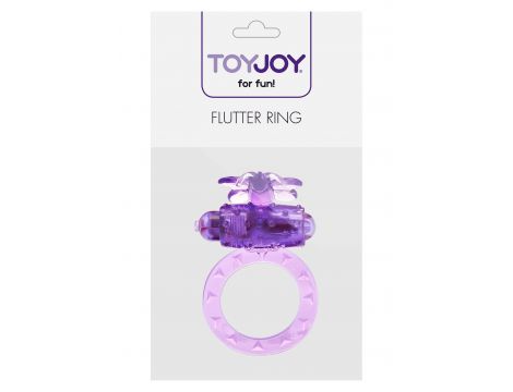 Pierścień erekcyjny wibrujący ToyJoy motyl fioletowy 3 cm - 3