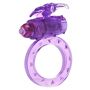 Pierścień erekcyjny wibrujący ToyJoy motyl fioletowy 3 cm - 2