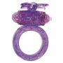Pierścień erekcyjny wibrujący ToyJoy motyl fioletowy 3 cm - 6