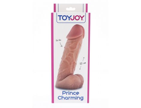 Dildo realistyczne ToyJoy Prince Charming 20 cm jasna skóra - 3