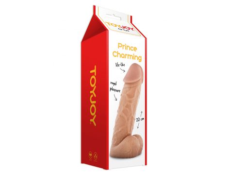 Dildo realistyczne ToyJoy Prince Charming 20 cm jasna skóra - 2