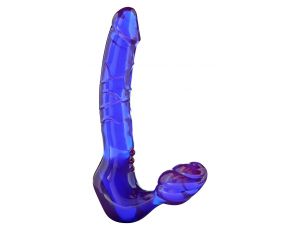 Strap on strapless ToyJoy fioletowy 4 cm