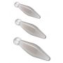 Zestaw korków analnych Finger Rimmer ToyJoy transparentny 3 szt - 3