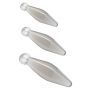 Zestaw korków analnych Finger Rimmer ToyJoy transparentny 3 szt - 4