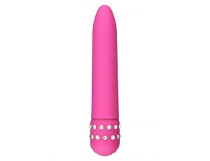 Wibrator ToyJoy Diamond Superbe Vibe różowy z kryształkami 15.5 cm