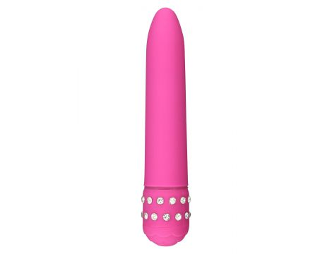 Wibrator ToyJoy Diamond Superbe Vibe różowy z kryształkami 15.5 cm