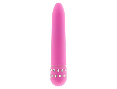 Wibrator ToyJoy Diamond Superbe Vibe różowy z kryształkami 15.5 cm - 4