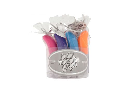 Wibrator punktu G ToyJoy Viberette fioletowy mini 12 cm AA - 3