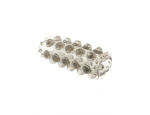 Nakładka na penisa ToyJoy Power Stretchy Sleeve szara 6.5 cm
