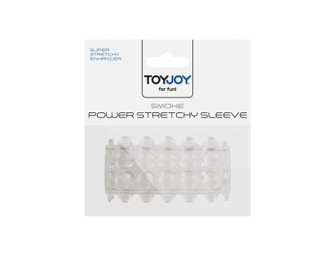 Przelotowa nakładka z wypustkami ToyJoy transparentna - 3