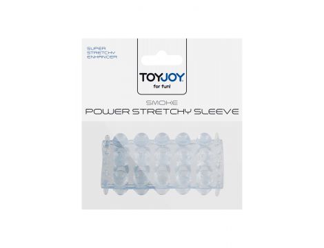 Nakładka rozciągliwa z wypustkami ToyJoy niebieska - 4