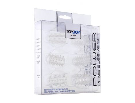 Zestaw nakładek na penisa Power Transparent ToyJoy - 4