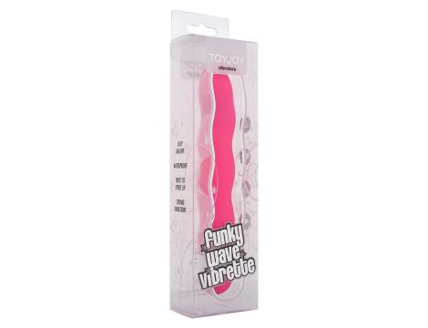Wibrator punktu G ToyJoy Funky Wave falisty różowy 18 cm