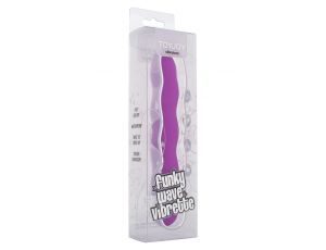 Wibrator ToyJoy Funky Wave fioletowy 18 cm