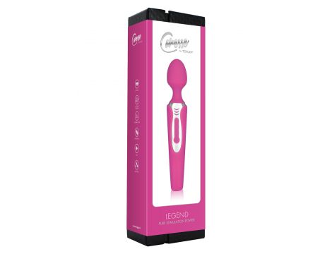 Stymulator łechtaczki Legend ToyJoy silikonowy różowy 21 cm akumulator - 3