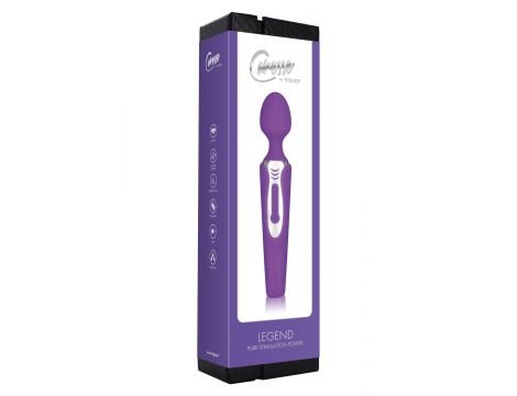 Masażer silikonowy ToyJoy Legend fioletowy 21 cm USB wodoodporny - 3