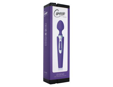 Masażer silikonowy ToyJoy Legend fioletowy 21 cm USB wodoodporny - 2
