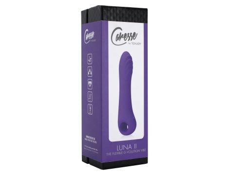 Wibrator G spot elastyczny ToyJoy Luna II fioletowy 18.5 cm - 2