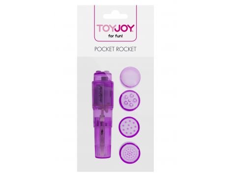 Mini wibrator Pocket Rocket ToyJoy fioletowy 10.5 cm - 4