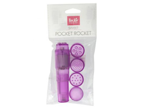 Mini wibrator Pocket Rocket ToyJoy fioletowy 10.5 cm
