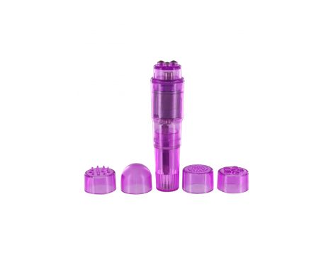 Mini wibrator Pocket Rocket ToyJoy fioletowy 10.5 cm - 3