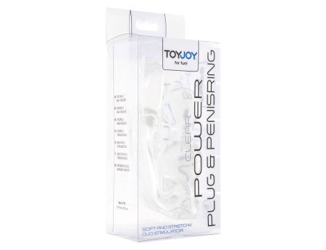 Korek analny z pierścieniem ToyJoy transparentny 11,5 cm - 3